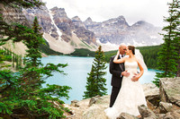 Melissa & Troy's Wedding in Banff, Moraine Lake, Norquay Ski Lodge Wedding