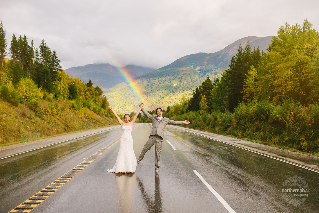 Mount Robson British Columbia Wedding Photography Mountain Rainbow
