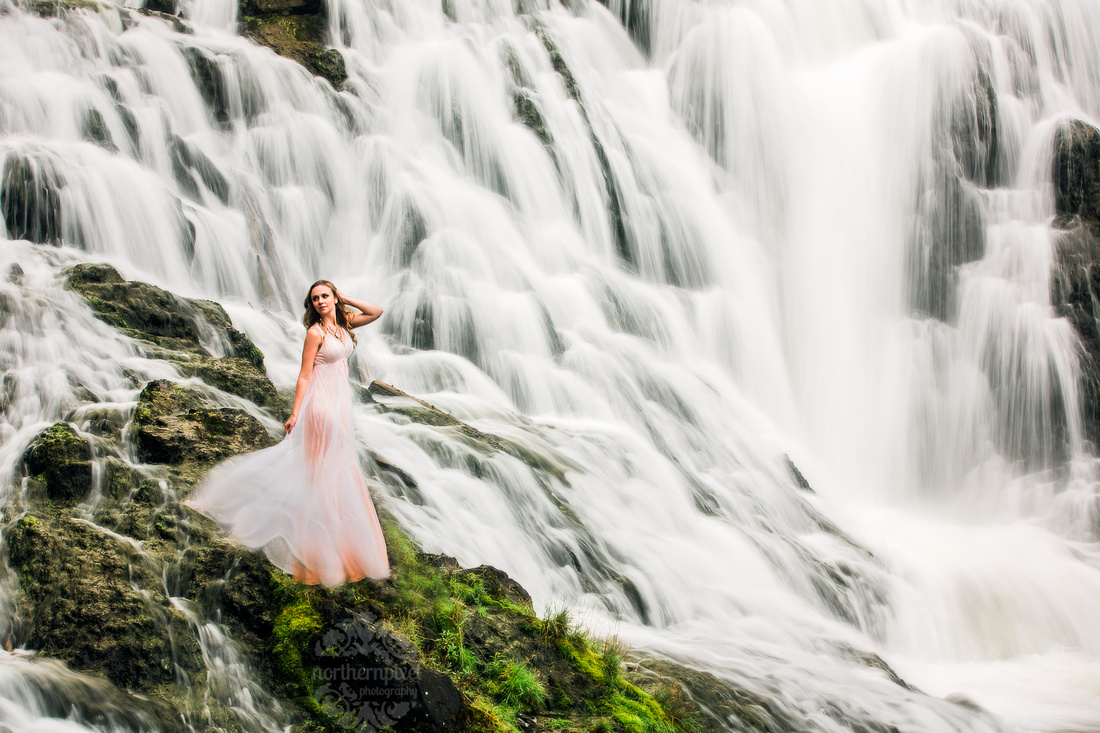 Waterfall Styled Portrait Session, Prince George BC Photographer 